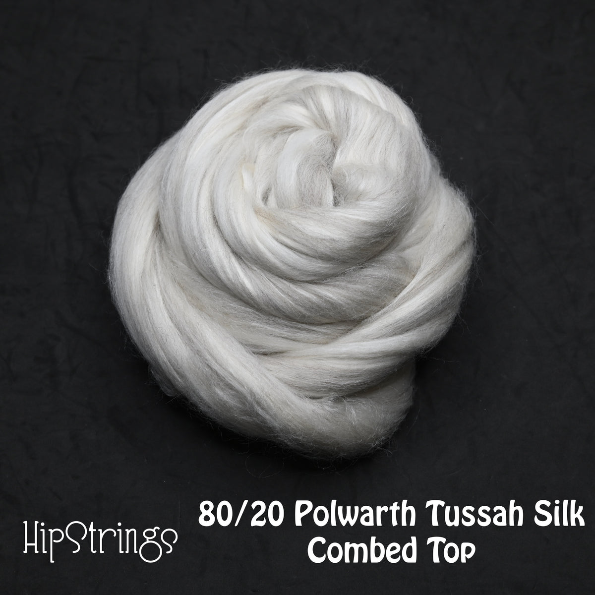 Polwarth Tussah Silk Combed Top - 4 oz
