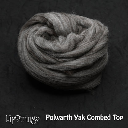 Polwarth Wool Yak Combed Top - 4 oz