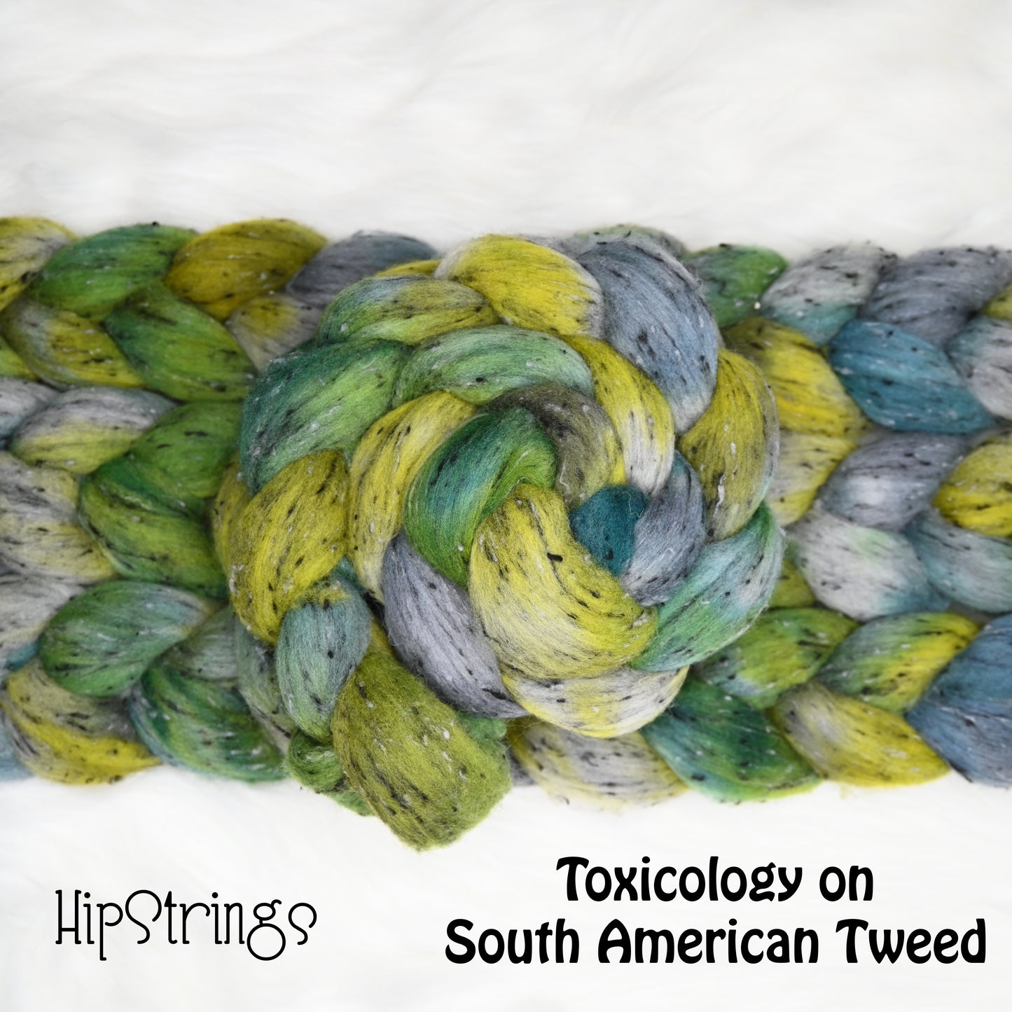 Toxicology on Hand Dyed Tweed South American Wool Viscose Combed Top - 4 oz