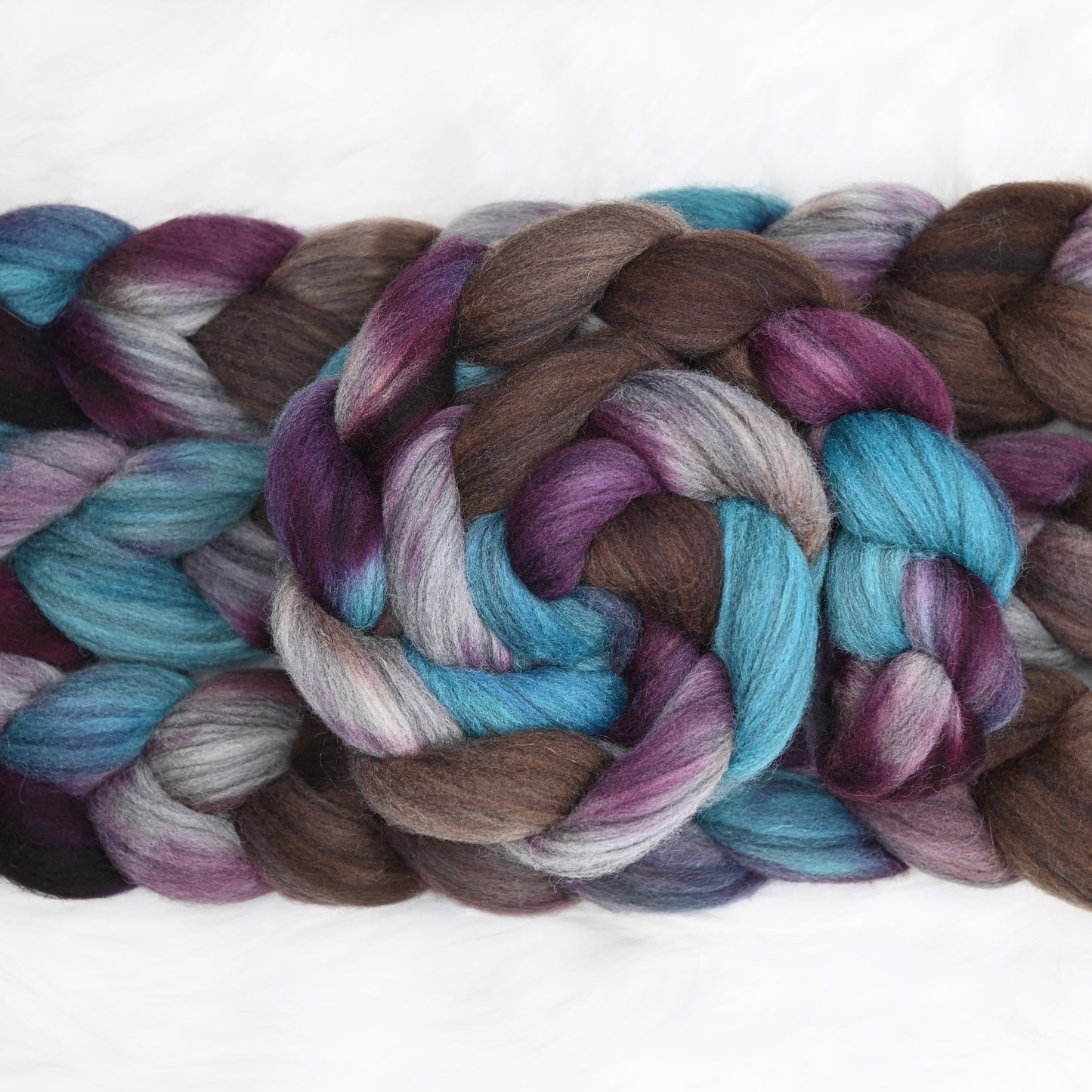 7 ate 9 on Hand Dyed Southdown Dorset Horn Bio-Nylon Combed Top - 4 oz