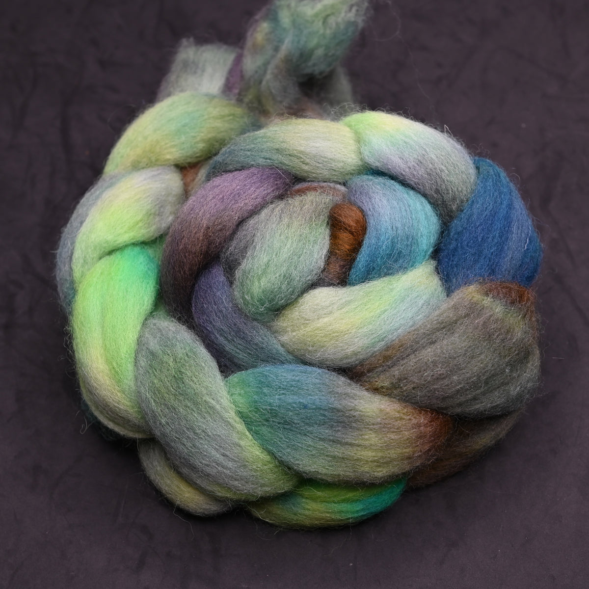 Crab Mentality on Hand Dyed Southdown/Dorset Horn/Bio-Nylon Combed Top - 4 oz