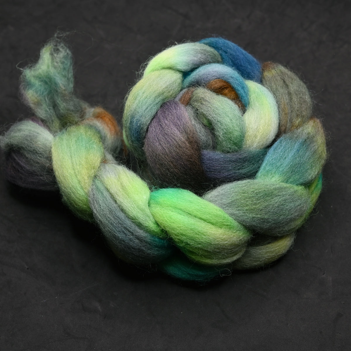 Crab Mentality on Hand Dyed Southdown/Dorset Horn/Bio-Nylon Combed Top - 4 oz