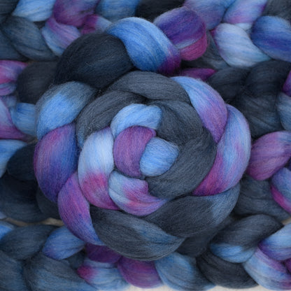 Decommissioned - Hand Dyed Southdown/Dorset Horn/Bio-Nylon Combed Top - 4 oz