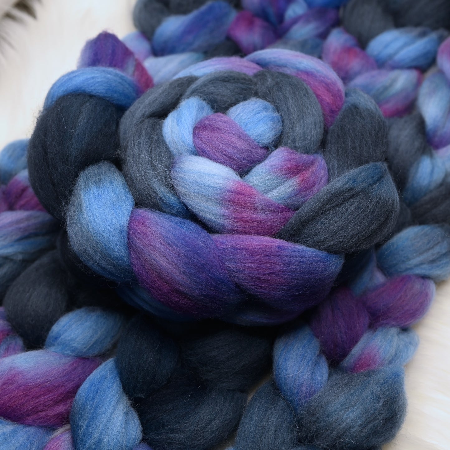 Decommissioned - Hand Dyed Southdown/Dorset Horn/Bio-Nylon Combed Top - 4 oz