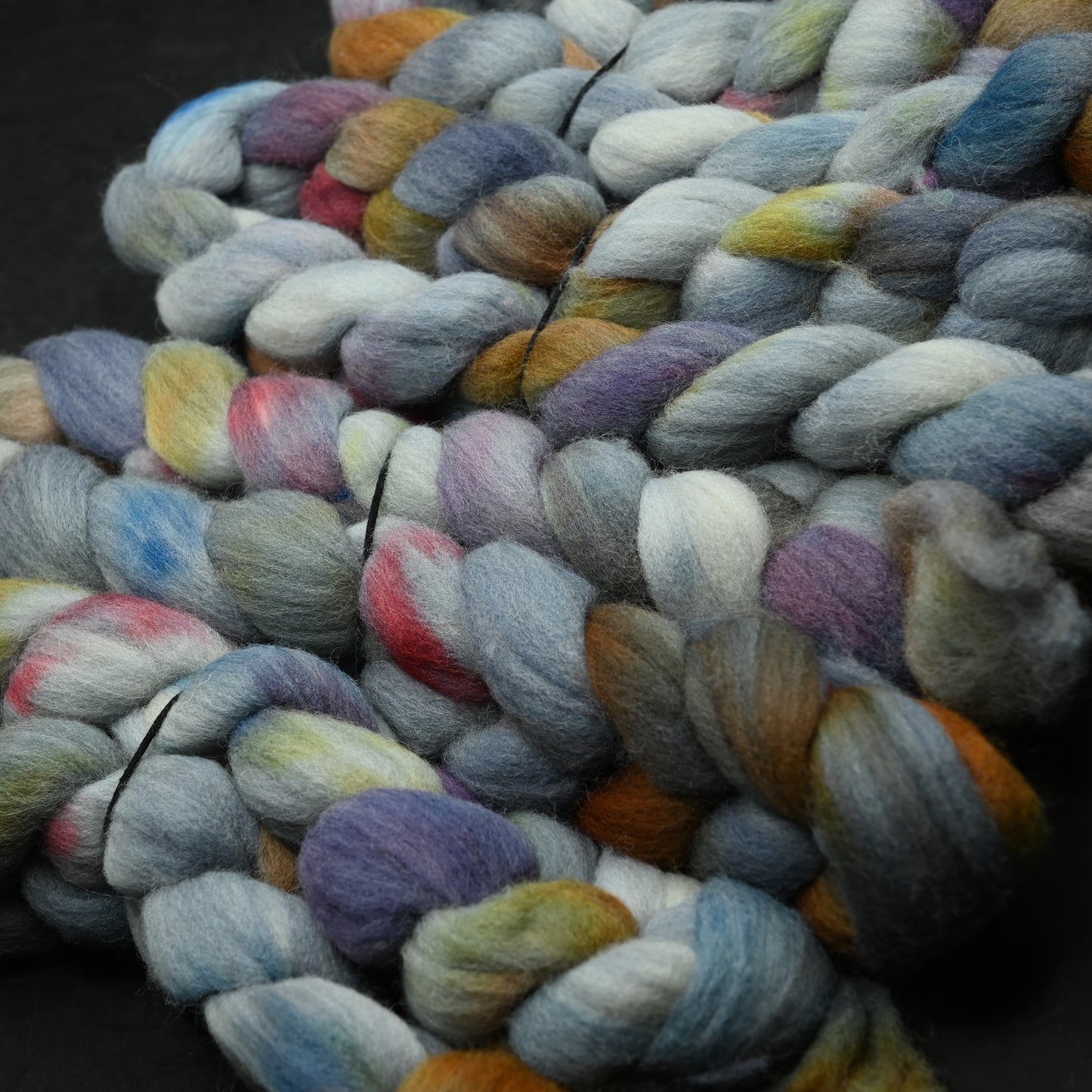 Mourning Dove on Hand Dyed Southdown/Dorset Horn/Bio-Nylon Combed Top - 4 oz