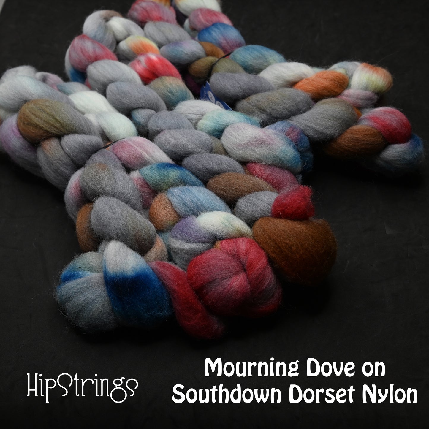 Mourning Dove on Hand Dyed Southdown/Dorset Horn/Bio-Nylon Combed Top - 4 oz