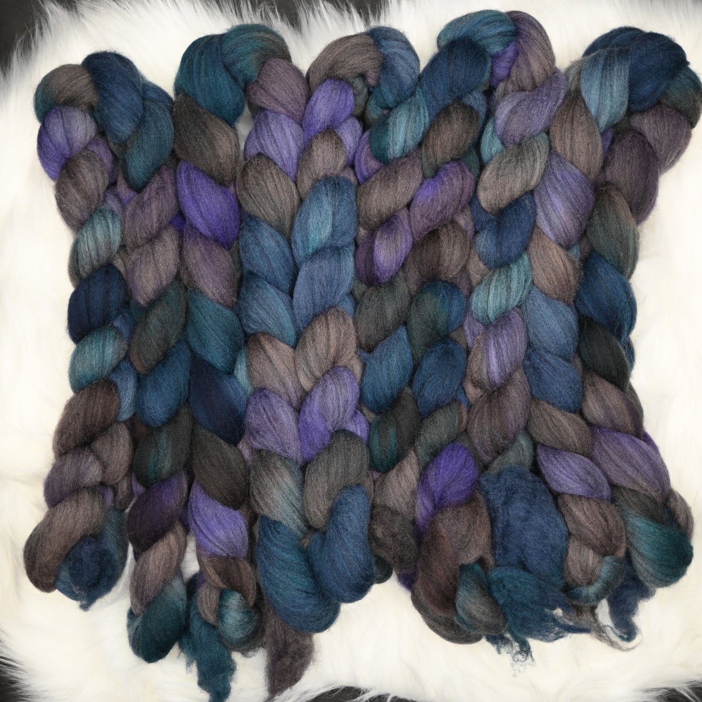 Restructuring on Hand Dyed Southdown Dorset Bio-nylon Signature Blend Combed Top - 4 oz