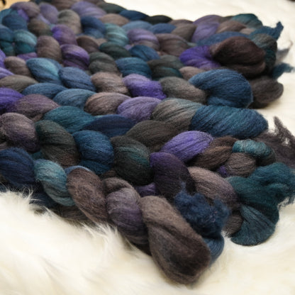 Restructuring on Hand Dyed Southdown Dorset Bio-nylon Signature Blend Combed Top - 4 oz