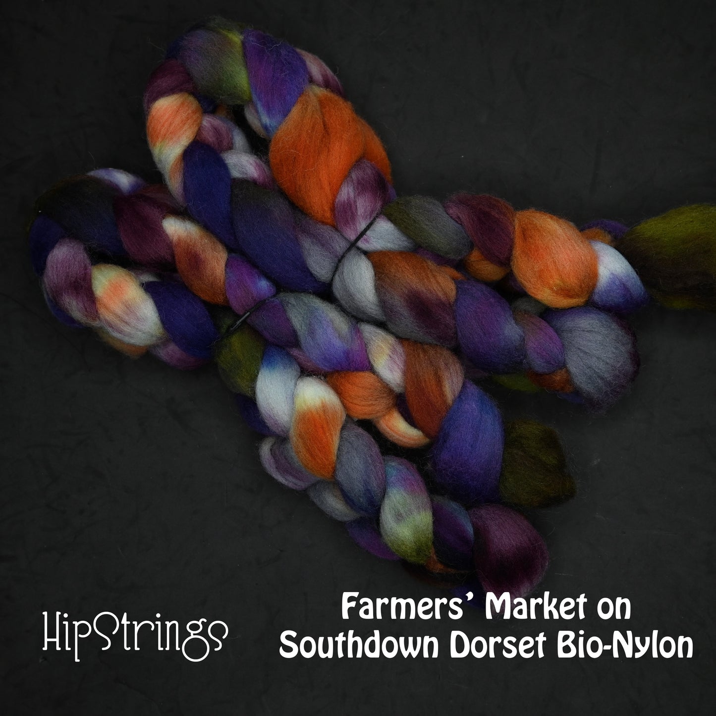 Farmer's Market on Hand Dyed Southdown/Dorset Horn/Bio-Nylon Combed Top - 4 oz