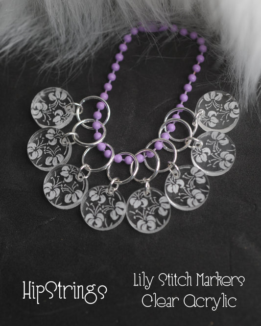 Lily Snagless Stitch Markers - Set of 8