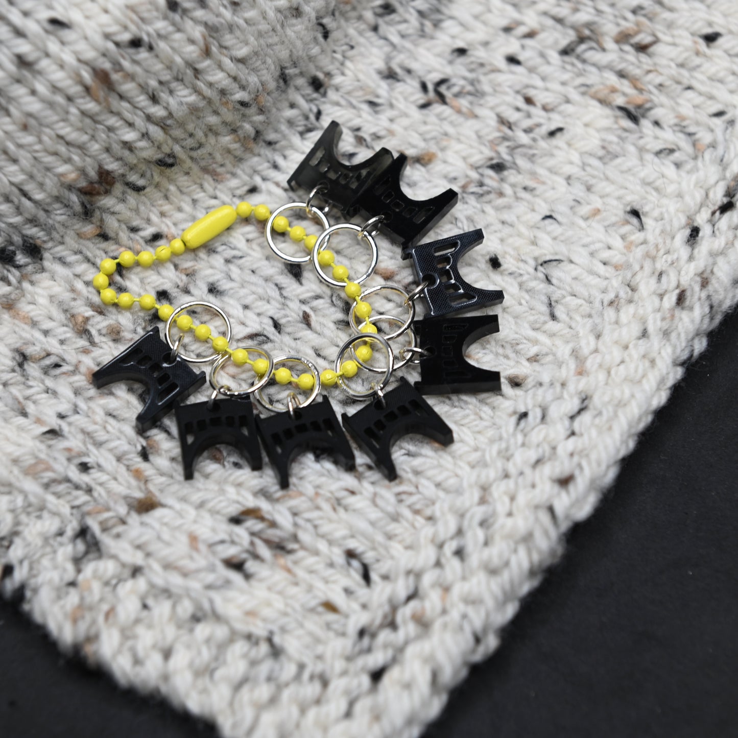 Pittsburgh Bridge Snagless Stitch Markers - Set of 8