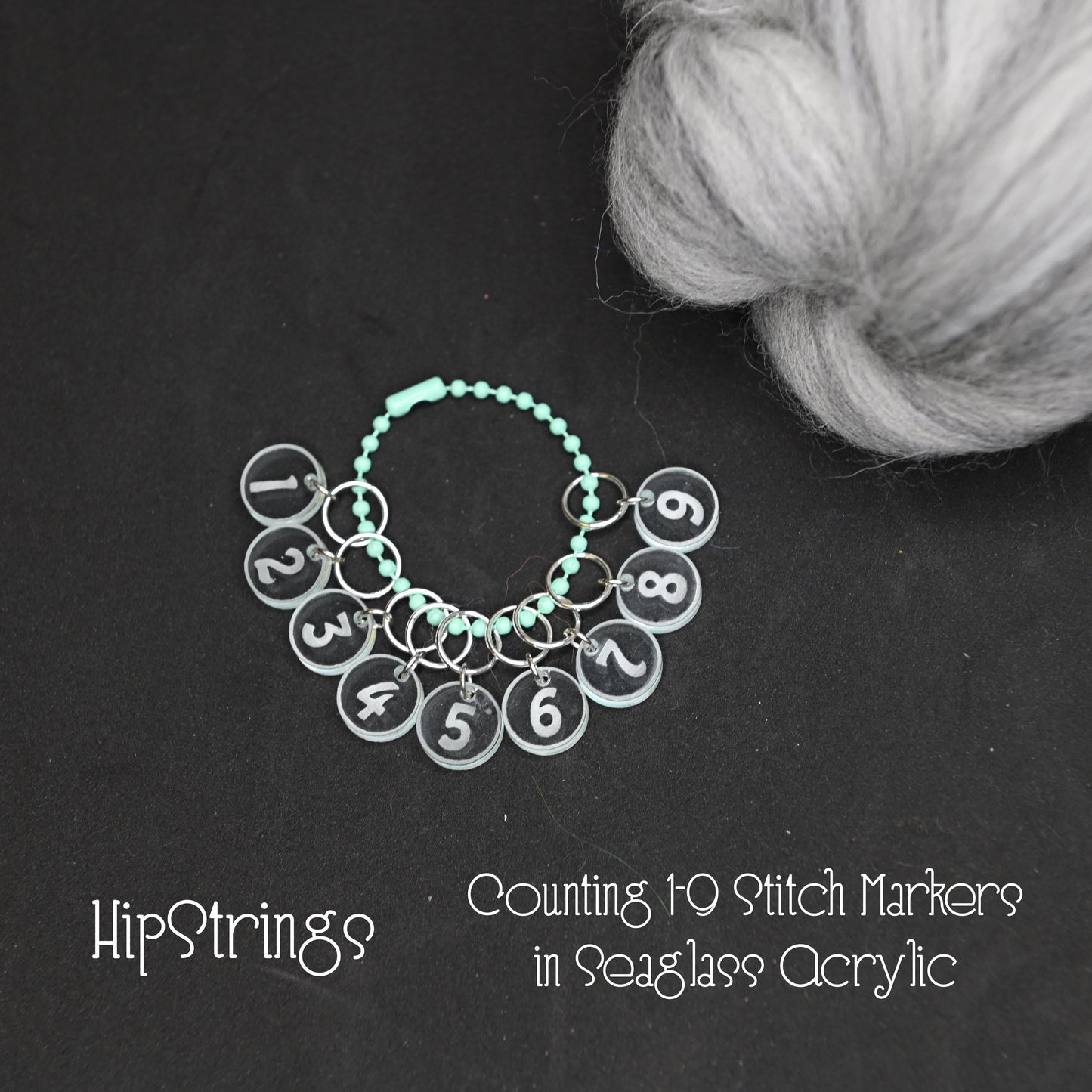 Counting by 1s Locking Stitch Markers - Set of 9