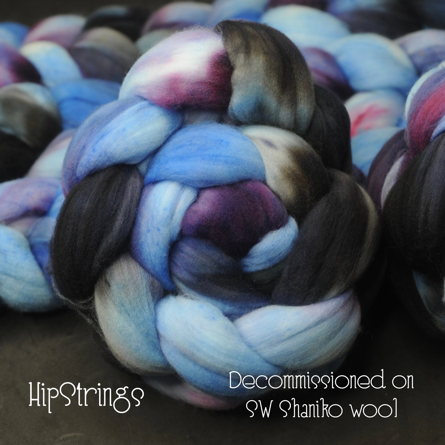Decommissioned on Hand Dyed SW Shaniko Wool Combed Top - 4 oz