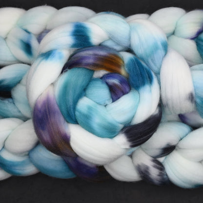 Justice for All on Hand Dyed Superwash Targhee Wool Combed Top - 4 oz