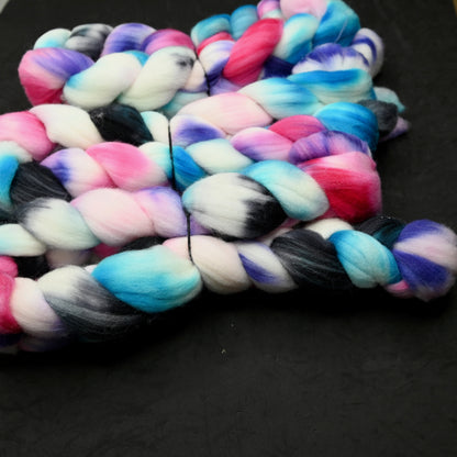 Tweenager on Hand Dyed Superwash Targhee Wool Combed Top - 4 oz