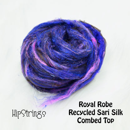Sari Silk Combed Top by the oz