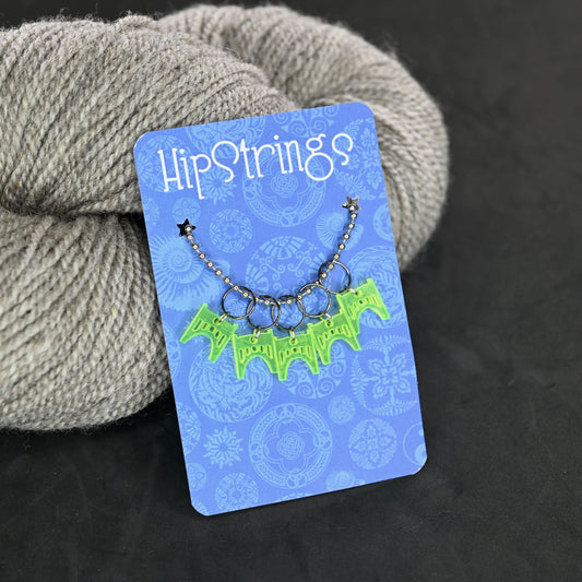 Indie Knit and Spin Snagless Stitch Markers - Set of 5