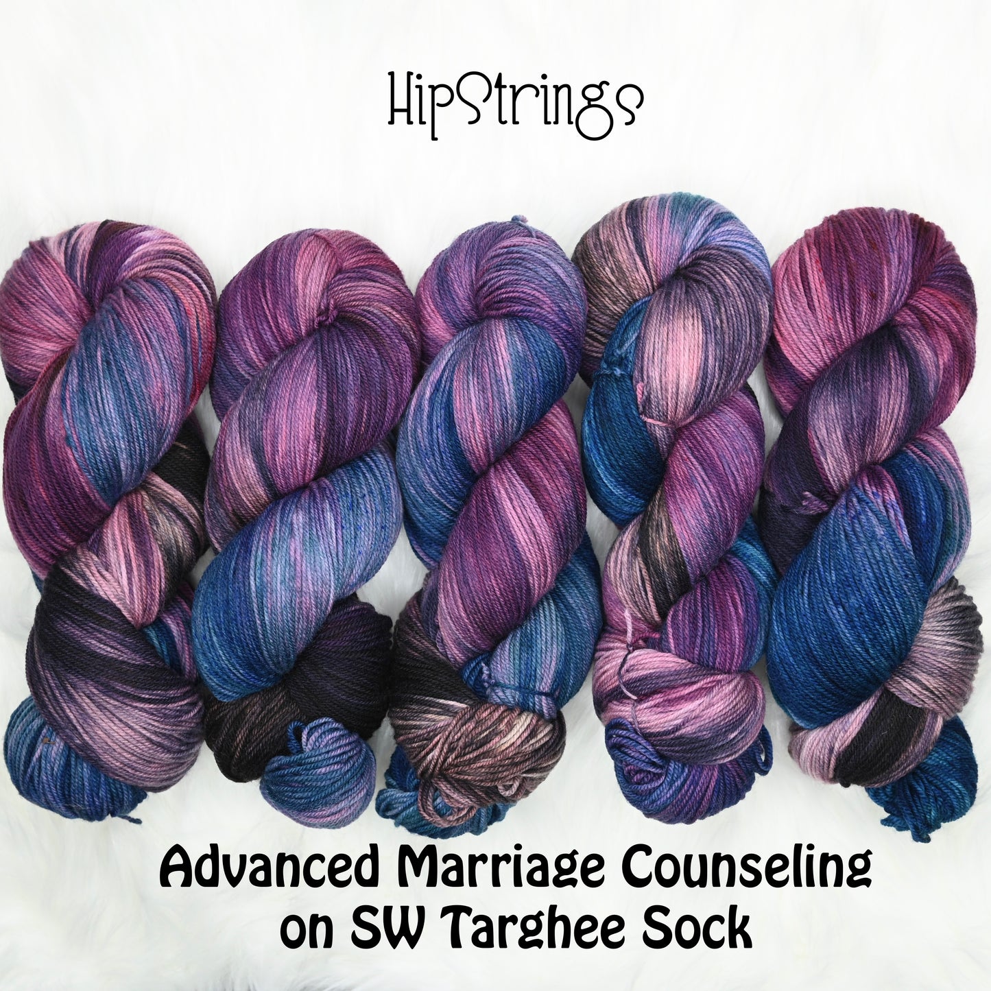 Advanced Marriage Counseling on SW Targhee Wool Nylon Sock Yarn - 465 yd/4 oz