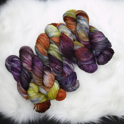 Farmer's Market on Hand Dyed SW Targhee Wool Nylon Sock Yarn - 465 yd