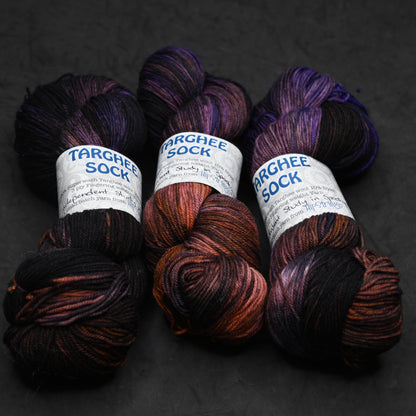 Independent Study in Spooky on SW Targhee Wool Nylon Sock Yarn - 465 yd/4 oz