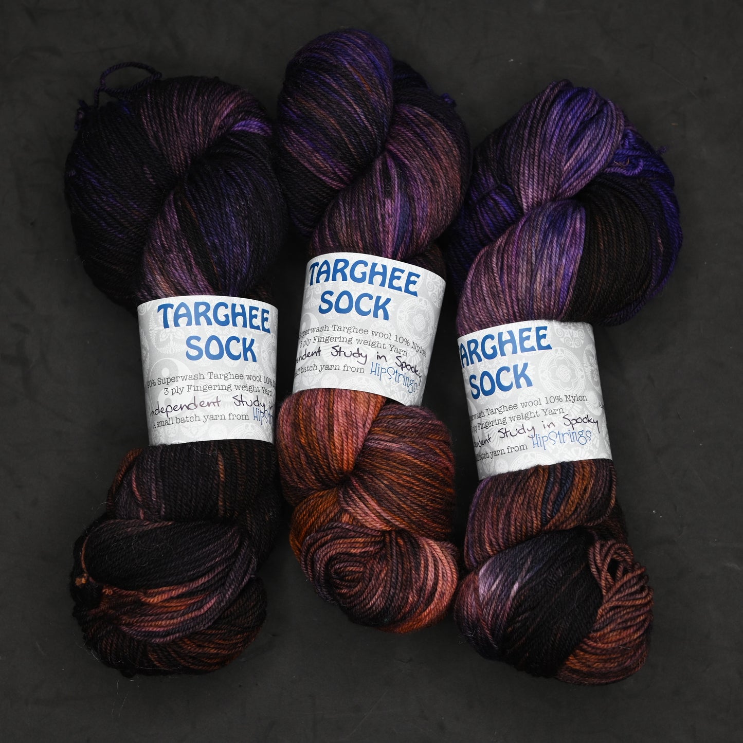 Independent Study in Spooky on SW Targhee Wool Nylon Sock Yarn - 465 yd/4 oz