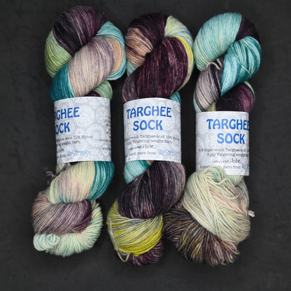 Invincible on Hand Dyed SW Targhee Nylon Sock Yarn - 465 yd/115g