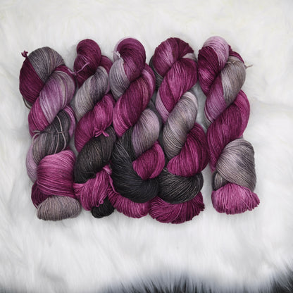 When Pigs Fly on Hand Dyed SW Targhee Wool Nylon Sock Yarn - 465 yd