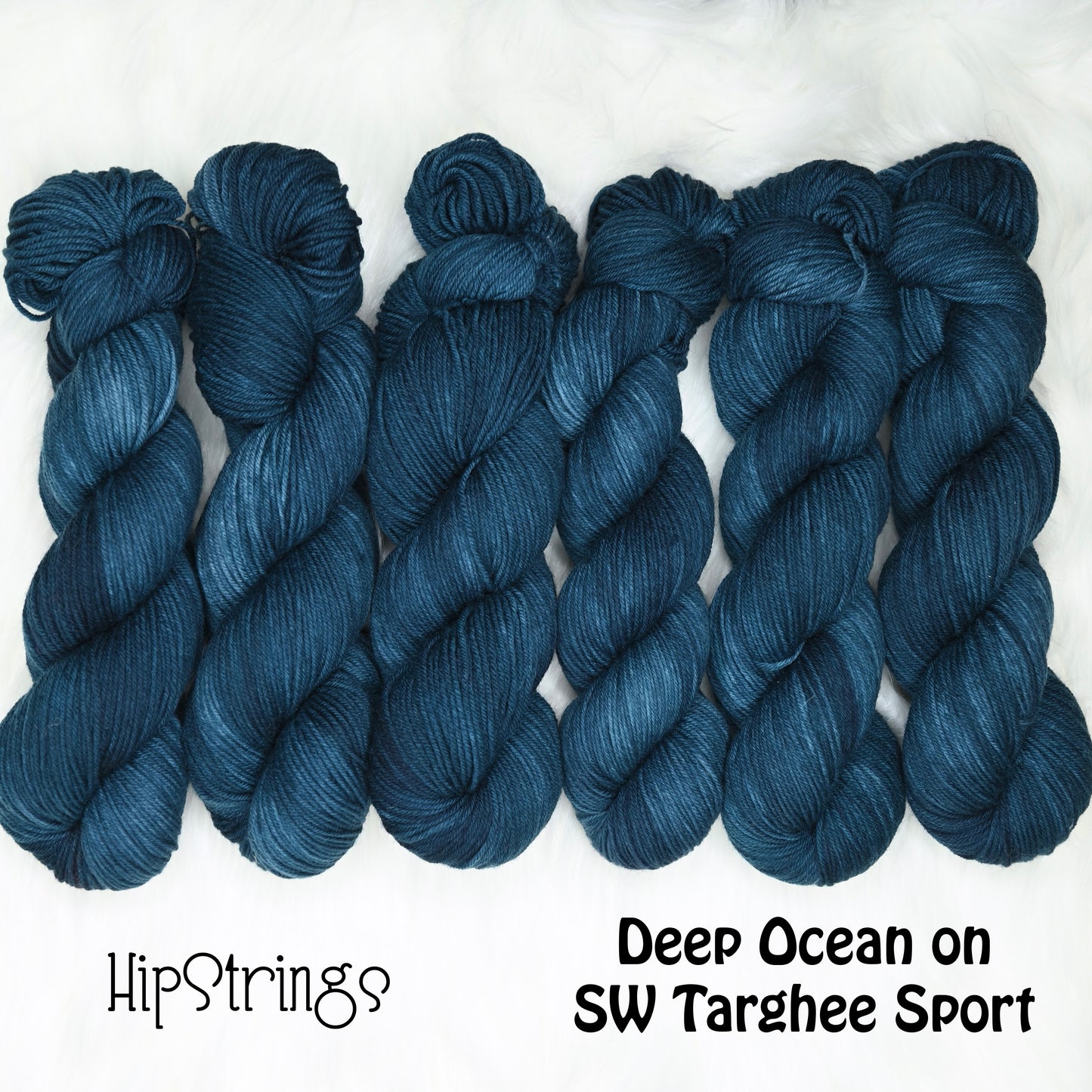 Deep Ocean on Targhee Sport Yarn - 300 yd/100 g