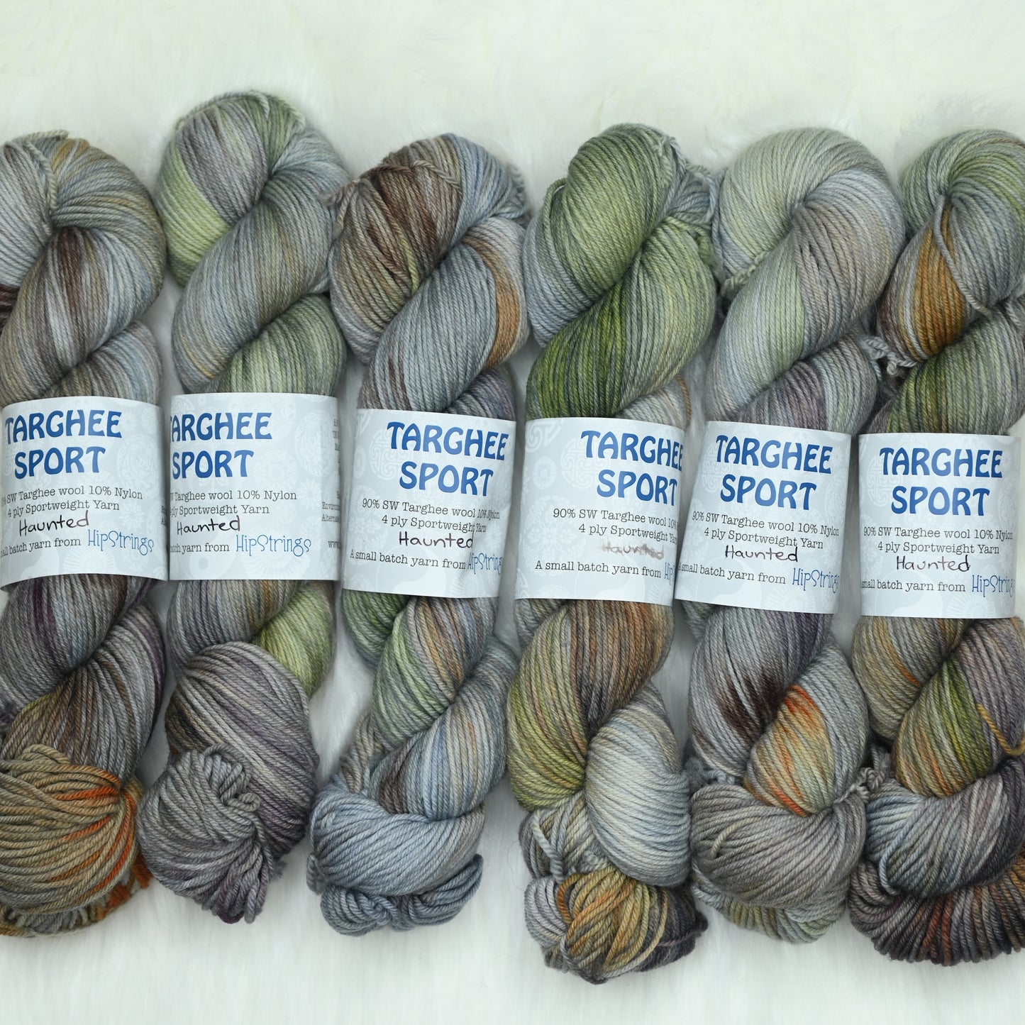 Haunted on Hand Dyed Targhee Wool Sport Yarn - 300 yd/100 g