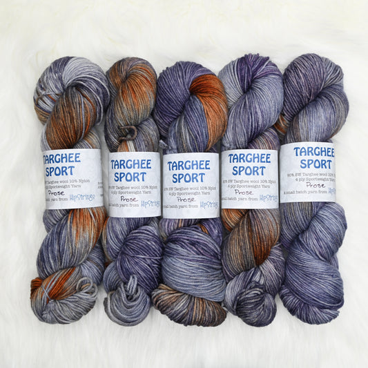 Prose on Hand Dyed SW Targhee Nylon Sport Yarn - 100 g