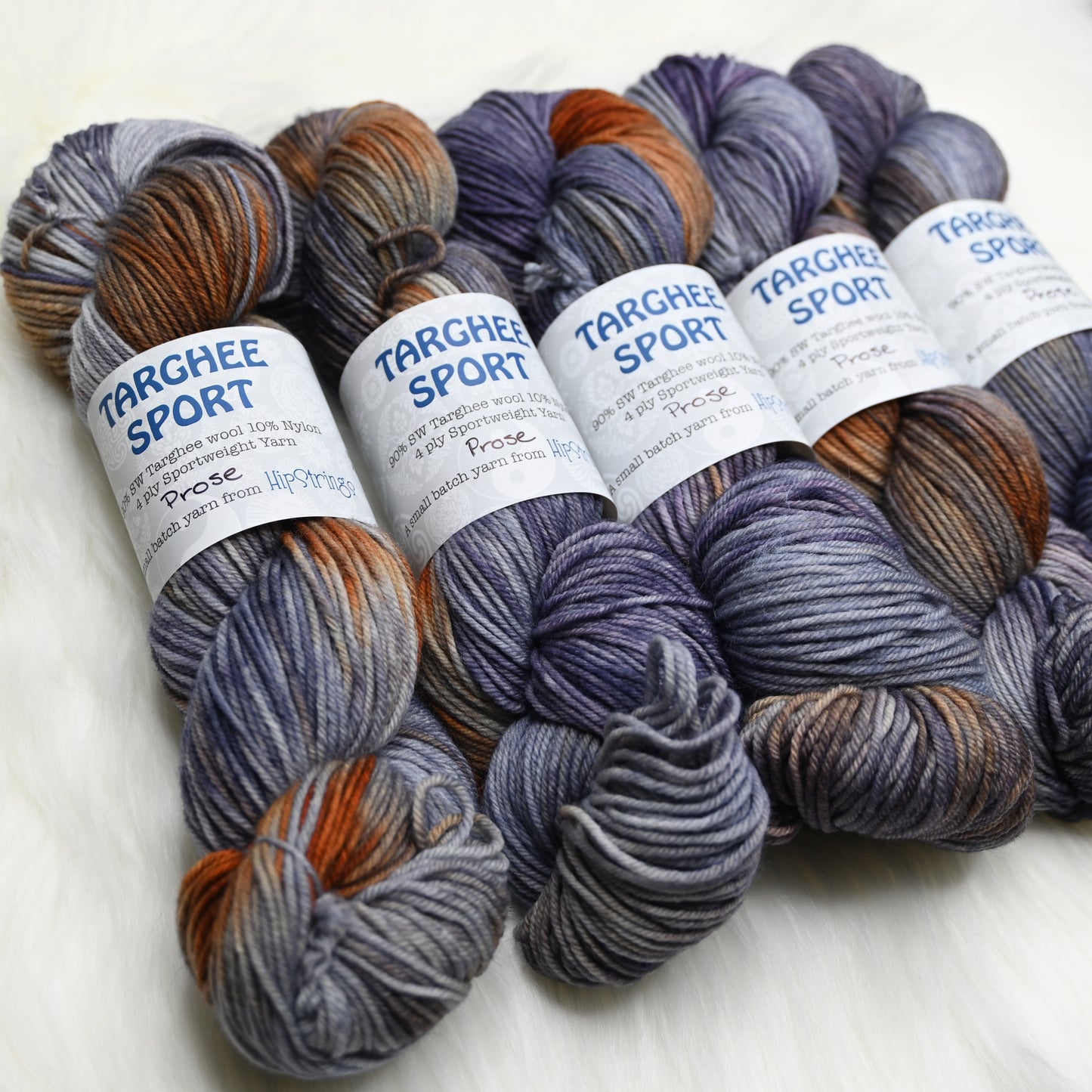 Prose on Hand Dyed SW Targhee Nylon Sport Yarn - 100 g