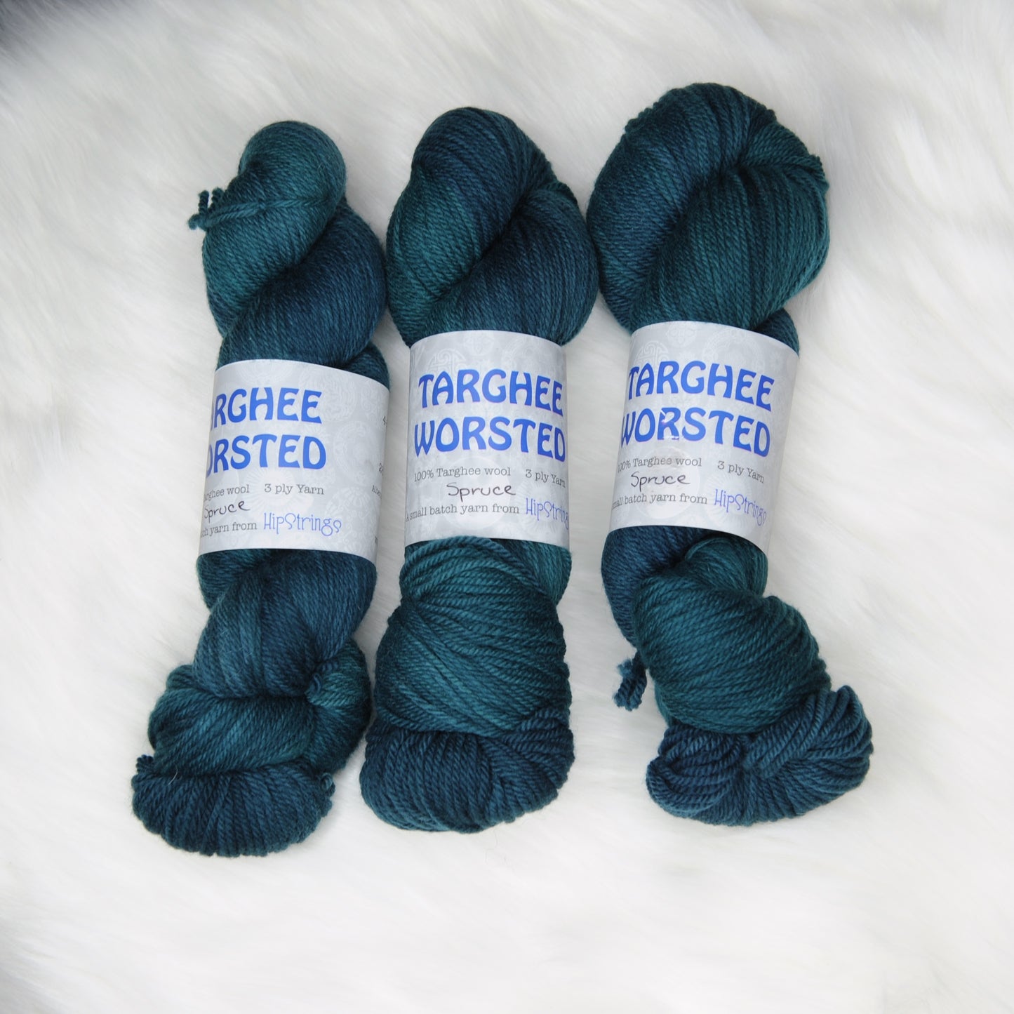 Spruce on Hand Dyed Targhee Wool Worsted Yarn - 230 yd/100g