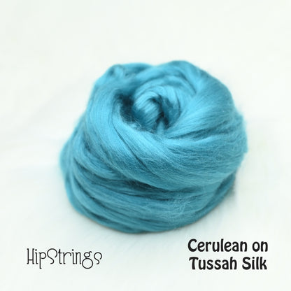 Tussah Silk Combed Top by the oz - Dyed and UnDyed