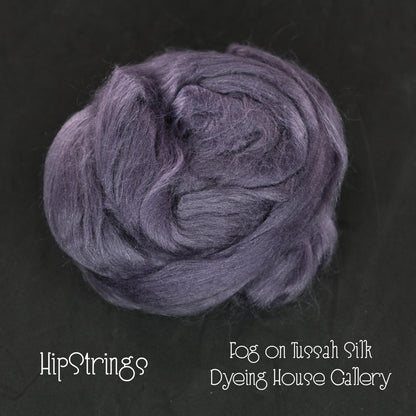 Tussah Silk Combed Top by the oz - Dyed and UnDyed