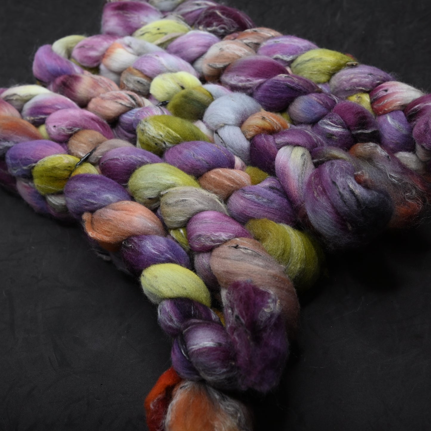 Farmer's Market on Hand Dyed Shaniko Wool Tweed Combed Top - 4 oz