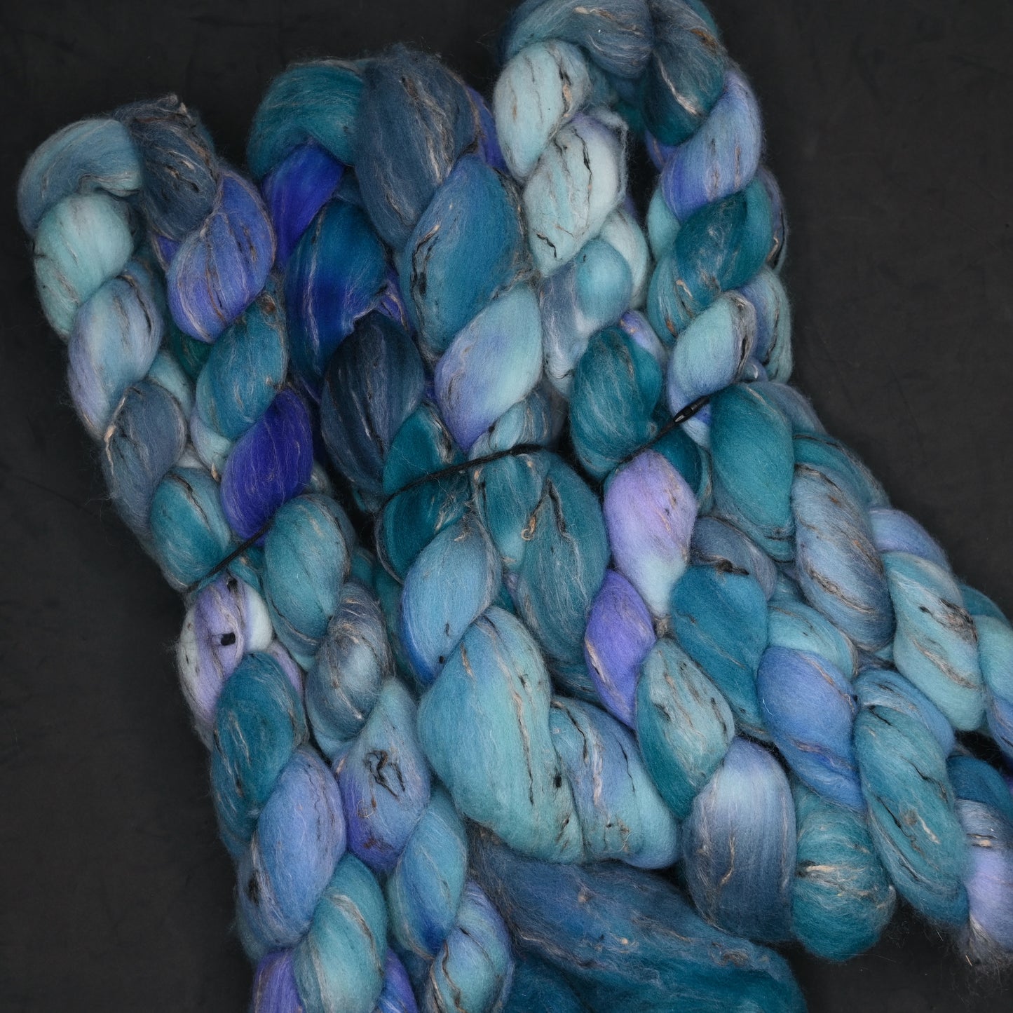 Not One of the Cool Kids on Hand Dyed Shaniko Wool Tweed Combed Top - 4 oz