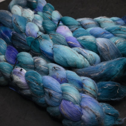 Not One of the Cool Kids on Hand Dyed Shaniko Wool Tweed Combed Top - 4 oz