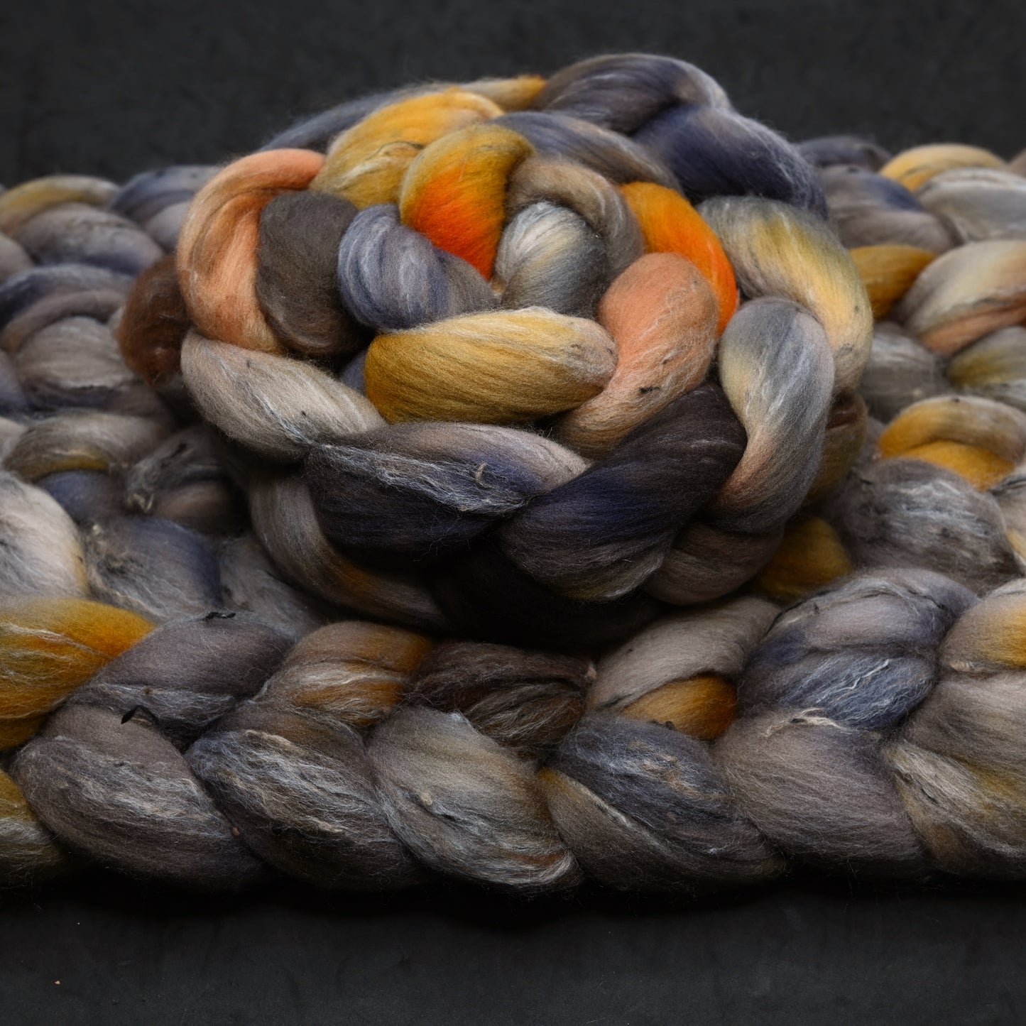 Playground on Hand Dyed Shaniko Wool Tweed Combed Top - 4 oz