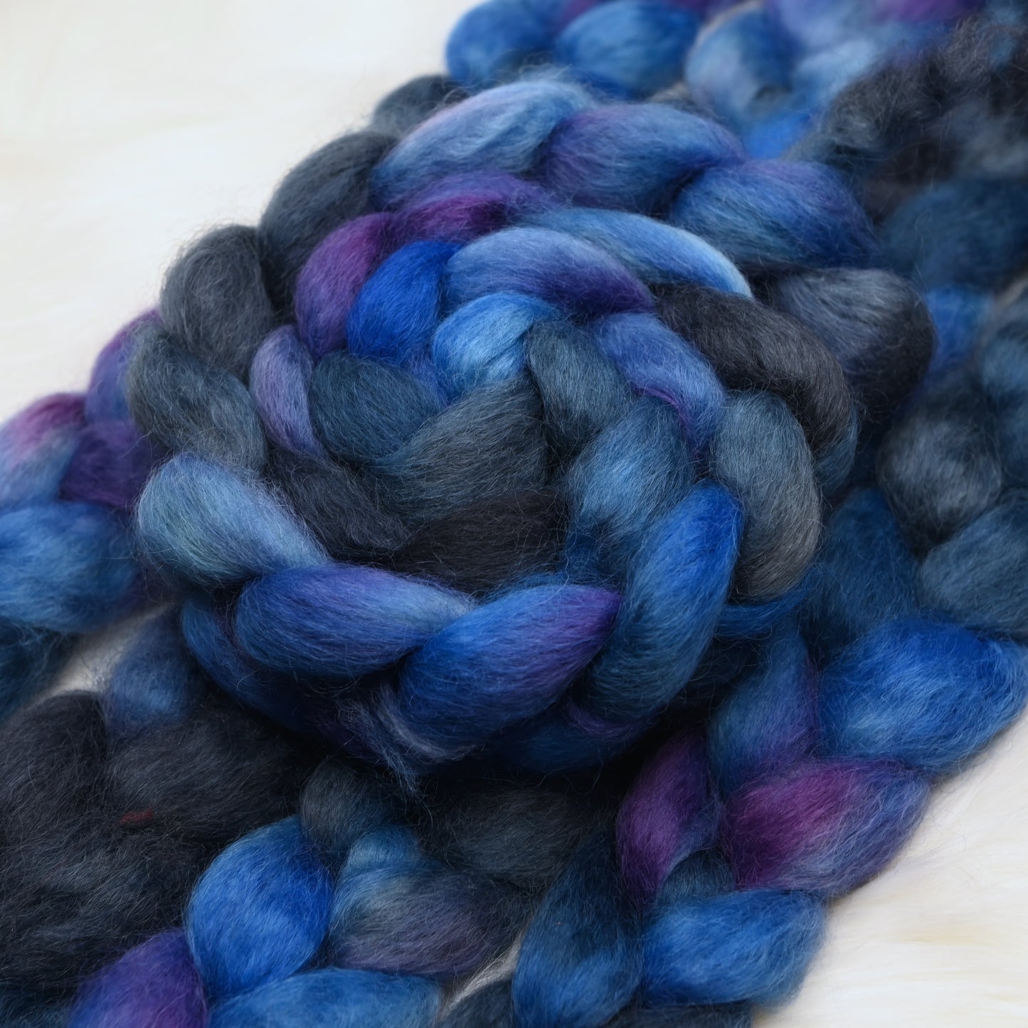Decommissioned on Hand Dyed Wensleydale Wool Combed Top - 4 oz