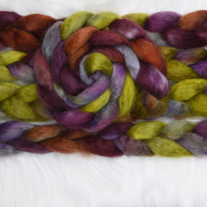 Farmer's Market on Hand Dyed Wensleydale Wool Combed Top - 4 oz