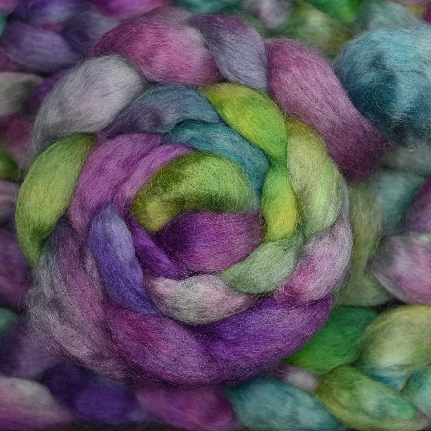 Magically Delicious on Hand Dyed Wensleydale Wool Combed Top - 4 oz