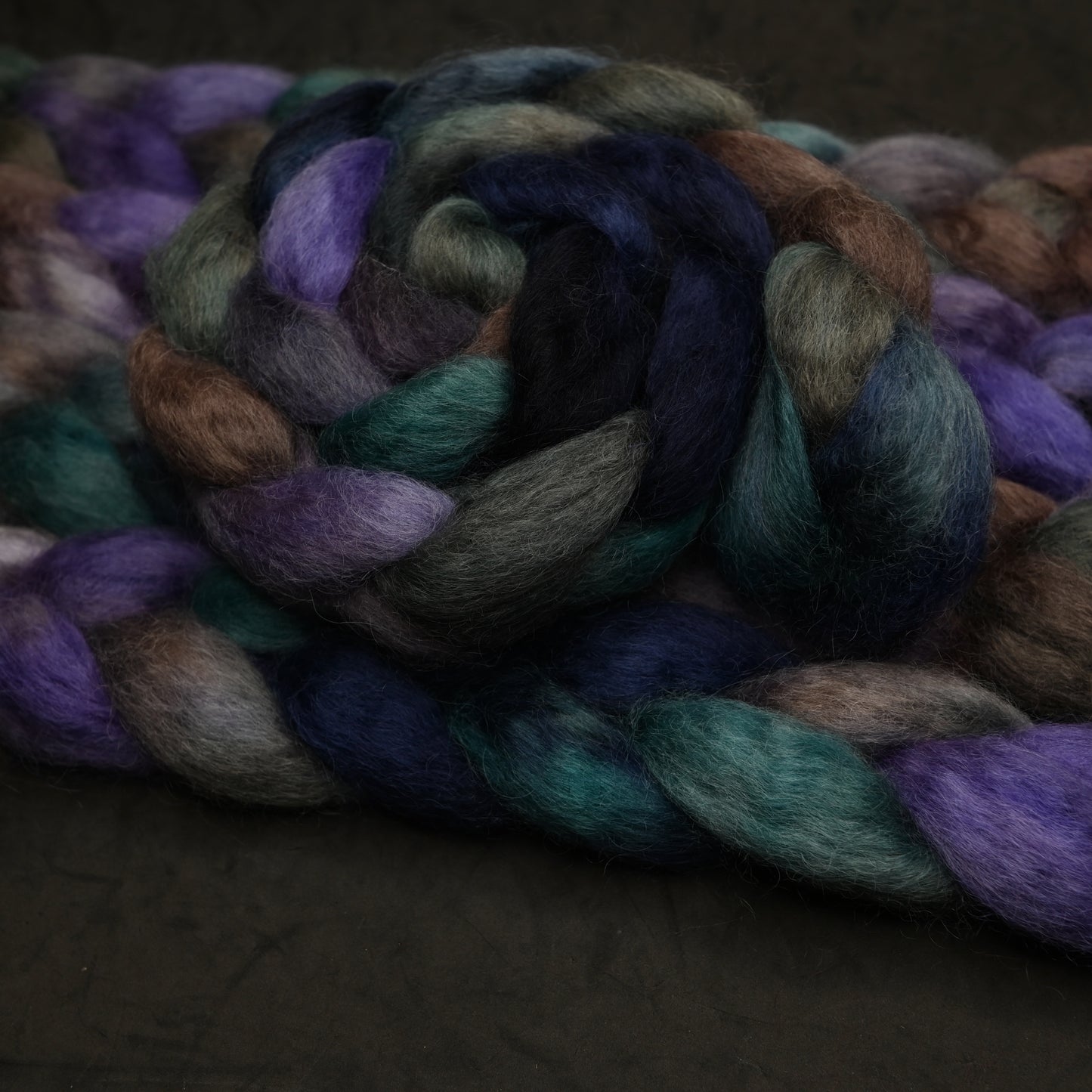 Restructuring on Hand Dyed Wensleydale Wool Combed Top - 4 oz