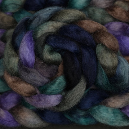 Restructuring on Hand Dyed Wensleydale Wool Combed Top - 4 oz