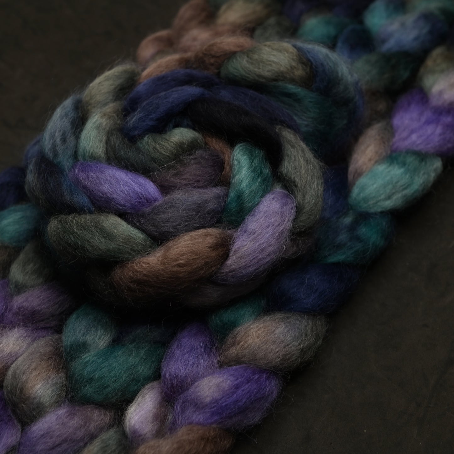 Restructuring on Hand Dyed Wensleydale Wool Combed Top - 4 oz