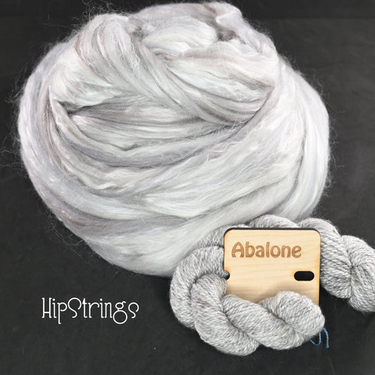 Abalone Signature Blend Superfine Merino wool Silk Combed Top 4 oz