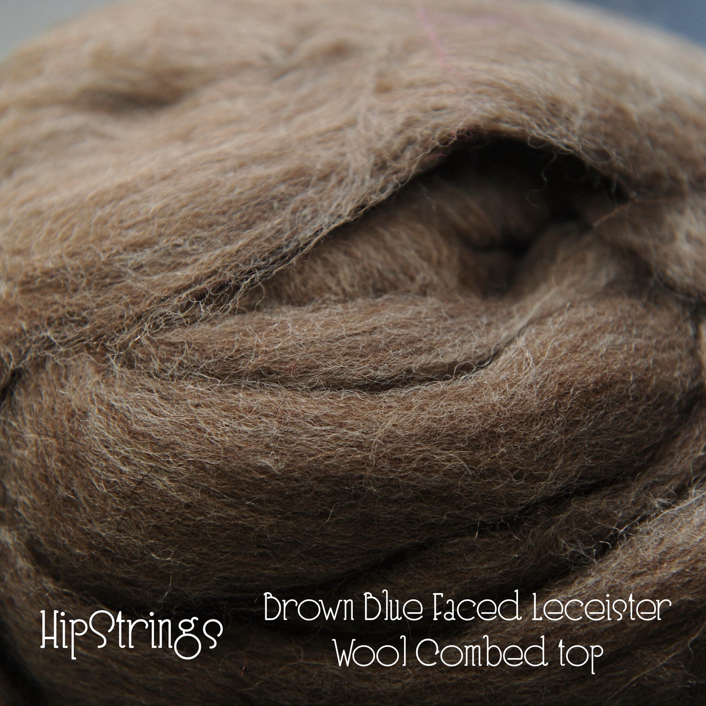Natural Shades of Blue Faced Leicester Combed Wool Top 4 oz