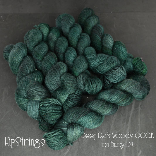 Deep Dark Woods on Buoy DK (BFL/Shetland/Manx wool) yarn - 100 g