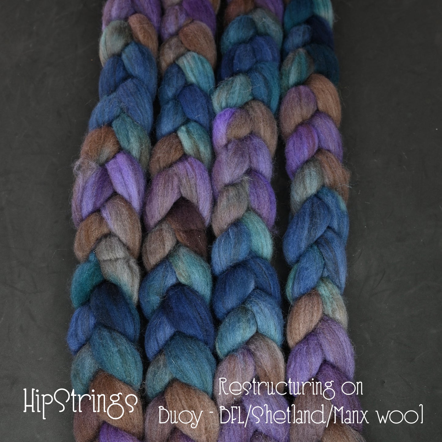 Restructuring on Hand Dyed Buoy (BFL/Shetland/Manx) Signature Blend - 4 oz