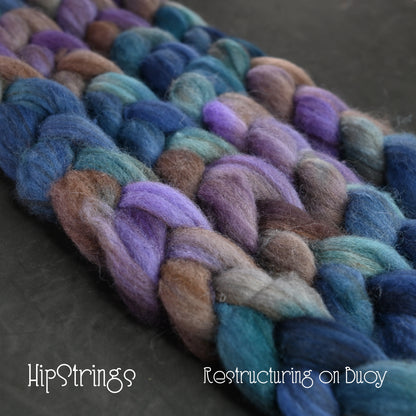Restructuring on Hand Dyed Buoy (BFL/Shetland/Manx) Signature Blend - 4 oz