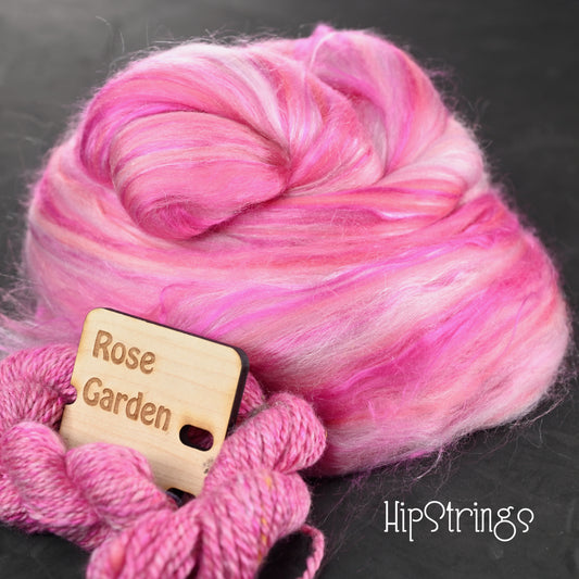 Rose Garden Merino Silk Signature Blend Combed Top - 4 oz